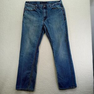 COOGI Jeans Mens 38x34 Distressed Thrashed Cotton Medium Wash Y2K‎ Flaws